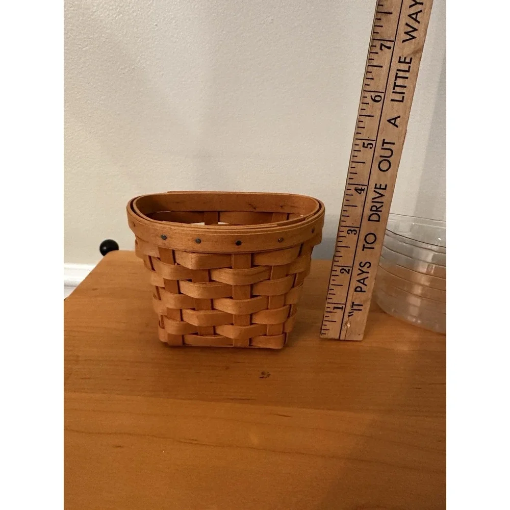 Longaberger Oregano Booking Basket With Plastic Liner 2000